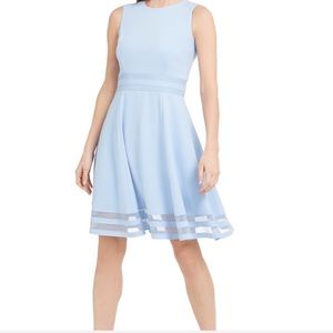 Calvin Klein Illusion Fit & Flare Dress